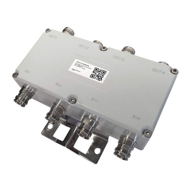Powertec 4x4 Hybrid Combiner, 698 to 3800 MHz, 4.3-10 Female, -160 dBc