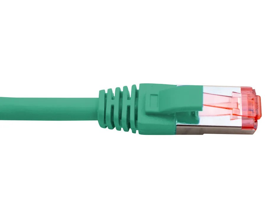 CAT6a Shielded Green Patch Lead 0.5m