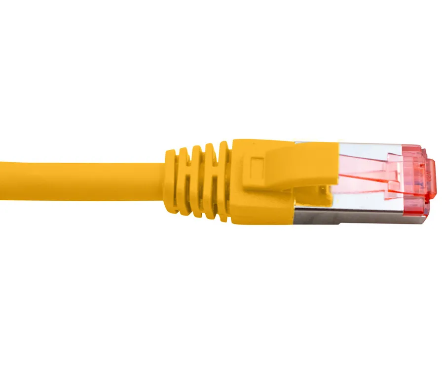 PATCH LEAD CAT6A SHIELDED YELLOW 0.5M