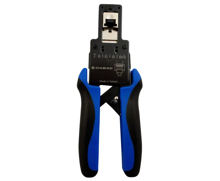 RJ45 FEED THROUGH PLUG CRIMP TOOL