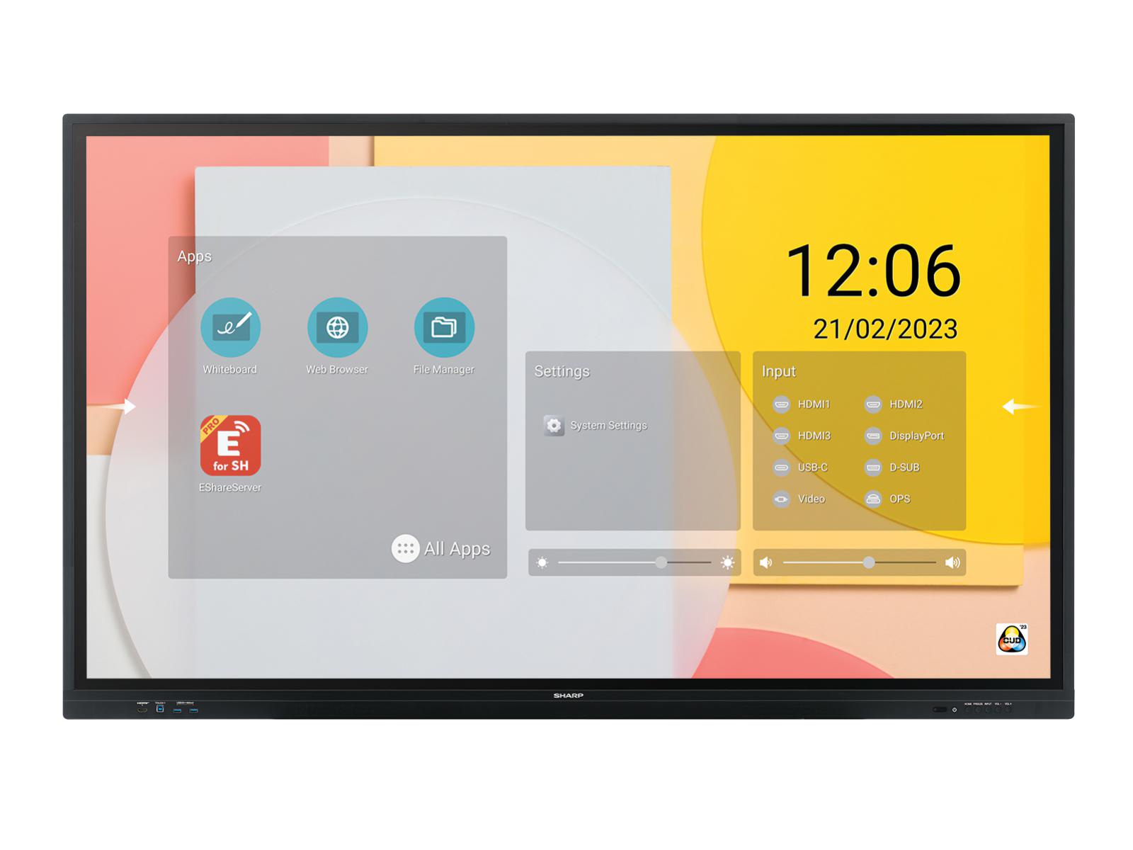 Sharp PN-LC752 Aquos Board 75" Touch Display