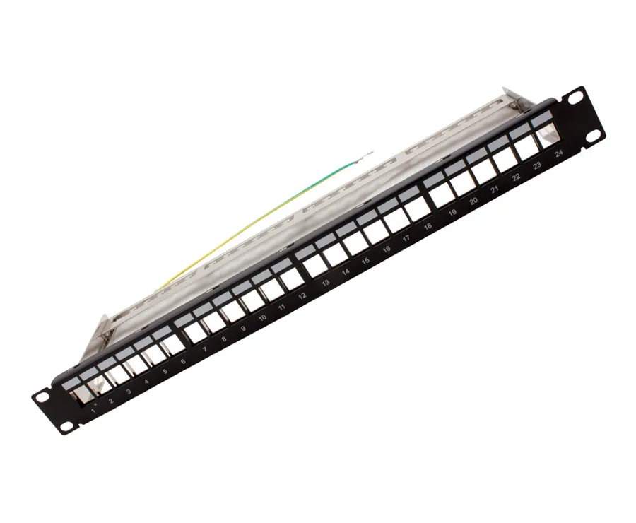 24Port K/Stone Unloaded Shielded P/Panel