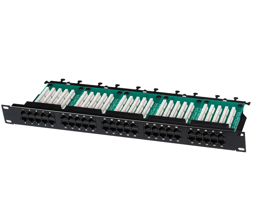 PATCH PANEL TELCO 19 INCH 1RU 50 PORT