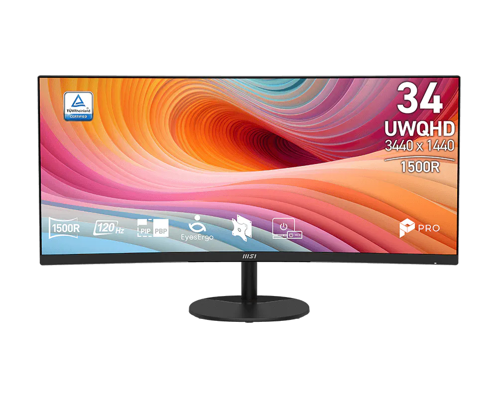 34" MSI PRO MP341CQ E12 (UWQHD) MONITOR