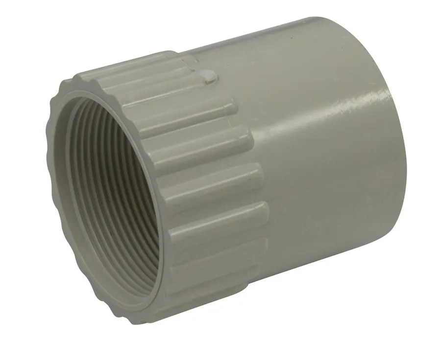 FITTING COUPLER FEMALE THREAD 20MM GREY (pack of 20)