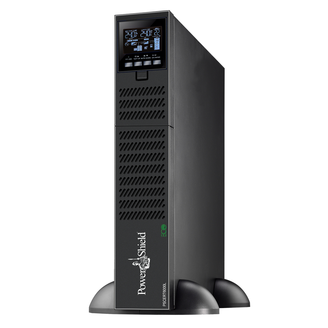PowerShield Centurion RT 6000VA/6000W Long Run Model True On-Line, Double Conversion UPS, Hard wired terminal input/output, requires ext battery