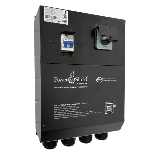 PowerShield Wall Mount 1:1 Maintenance Bypass Switch for 6-10kVA UPS, HW, Interlocked, facilitates safe maintenance procedures