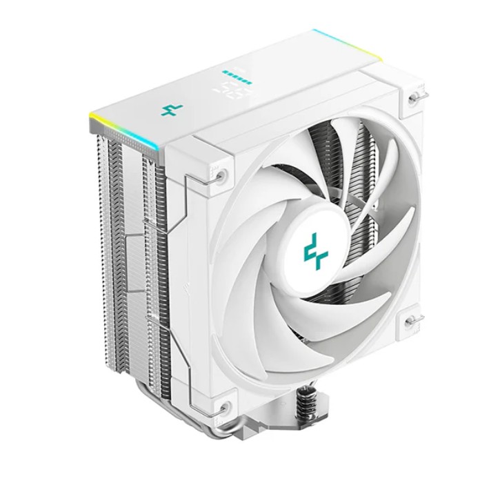 DeepCool AK400 DIGITAL SE WH CPU Cooler, Status Display, ARGB LED Strips, 4x Heat Pipe Intel LGA1851/1700/1200/1151/1150/1155 /AM5/AM4