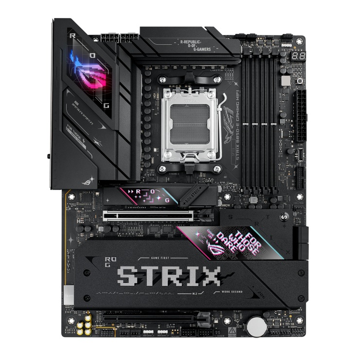 ASUS ROG STRIX B850-E GAMING WIFI (AM5) ATX Motherboard, DDR5 256GB, PCIe 5.0, 5 x M.2 Slots, 4 x SATA, WiFi 7, HDMI, DP, 5Gb Ethernet, USB4