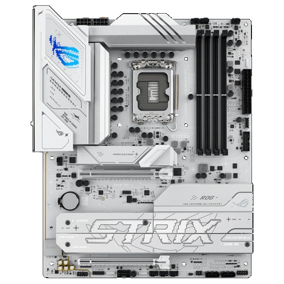 ASUS ROG STRIX B860-A GAMING WIFI LGA1851 ATX Motherboard 256GB, DDR5, 1 x PCIe 5.0, 4 x M.2 slots, 4 x SATA. WiFi 7, 1 x HDMI, 1 x DP