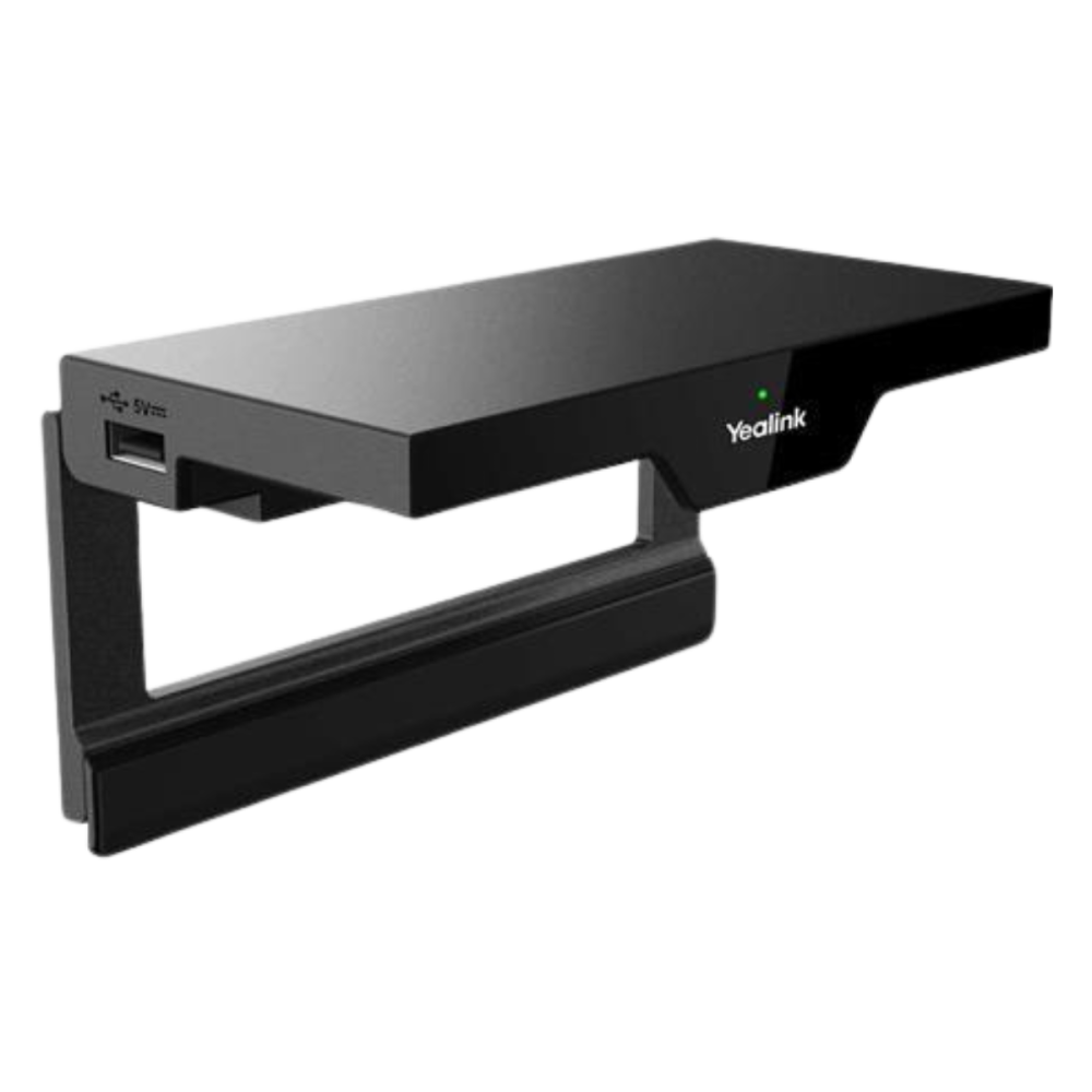 Yealink RoomCast E2 wireless presentation system, 4K/60fps, Wi‑Fi 6, AirPlay, Miracast, Yealink Pod, YeaCast, 4-screen casting, Gigabit Ethernet, PoE
