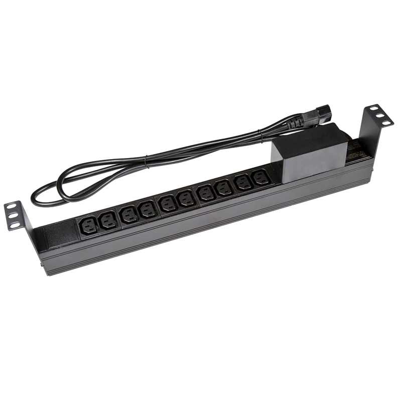 PowerShield Horizontal PDU with IEC C14 Input, 10 x C13 outlets, provides reliable power distribution for horizontal installations