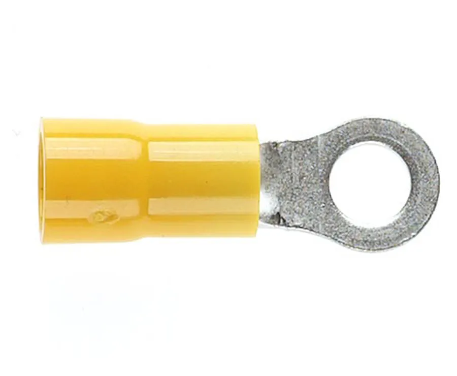TERMINAL RING YELLOW 5MM STUD DG (pack of 100)