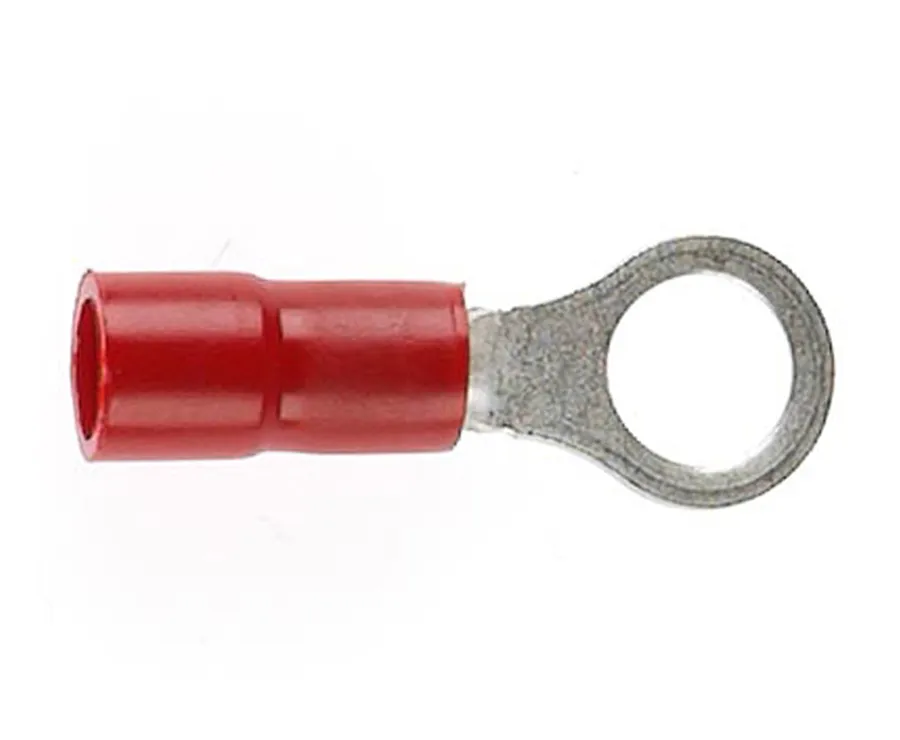 TERMINAL RING RED 5MM STUD DG (pack of 100)