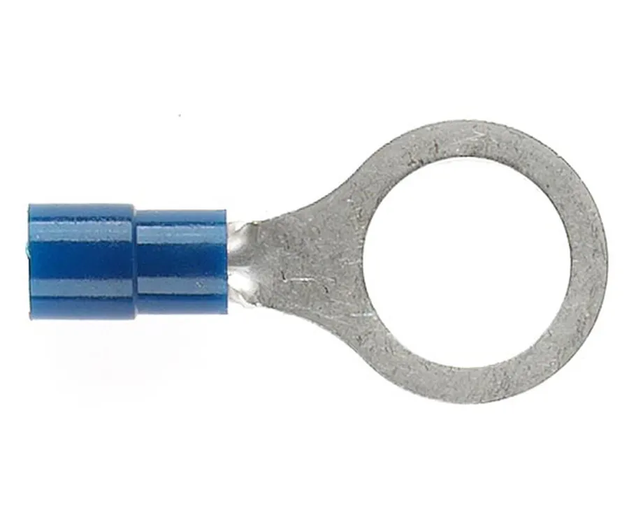 TERMINAL RING BLUE 10MM STUD DG (pack of 25)