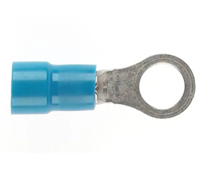 TERMINAL RING BLUE 5MM STUD DG (pack of 100)
