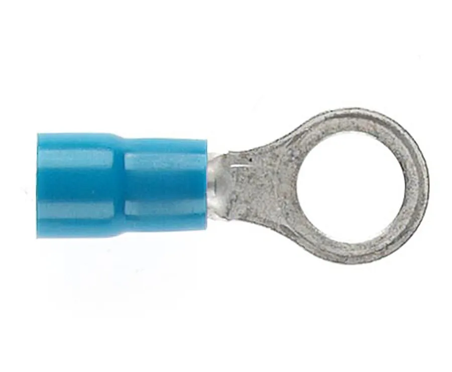 TERMINAL RING BLUE 6MM STUD DG (pack of 50)