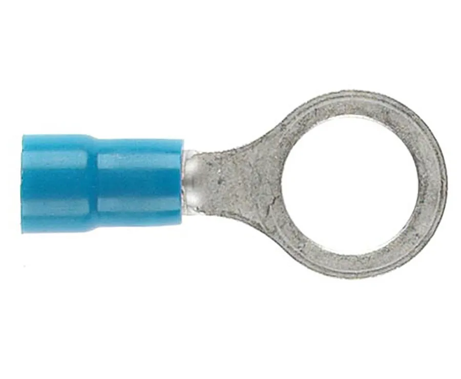 TERMINAL RING BLUE 8MM STUD DG (pack of 50)