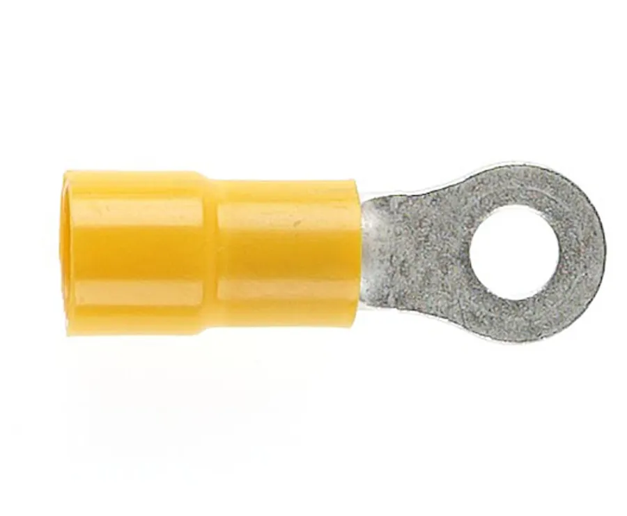 TERMINAL RING YELLOW 5MM STUD (pack of 50)
