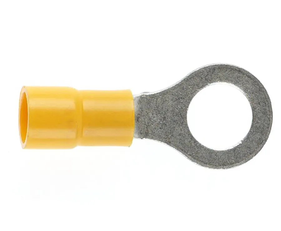 TERMINAL RING YELLOW 8MM STUD DG (pack of 25)