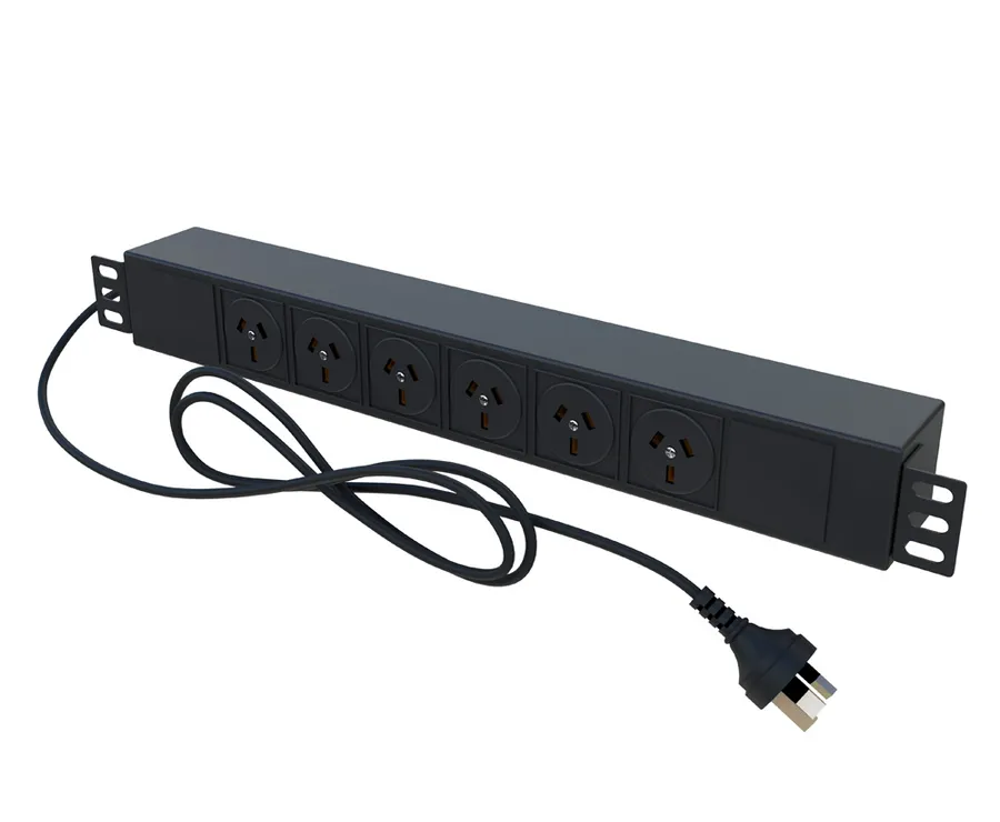 6 AUS OUTLETS HORIZONTAL PDU 2M LEAD