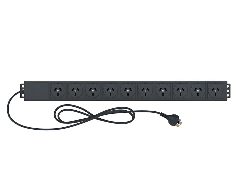 10 WAY AU VERTICAL PDU 2M LEAD