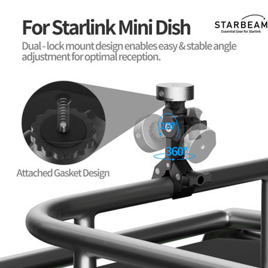 STARBEAM Starlink Mini Clamp Pole Mount