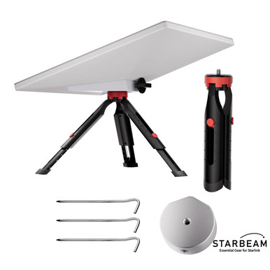 STARBEAM Starlink Mini 18cm Extendable Tripod with Adapter and Pegs