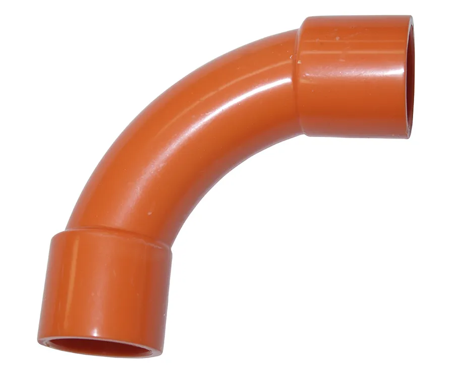FITTING STANDARD BEND PVC 32MM ORANGE (pack of 10)