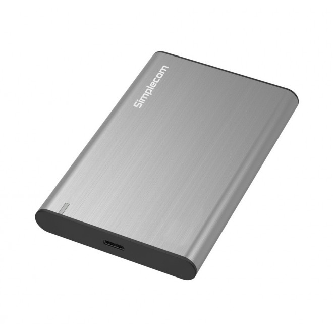 Simplecom SE221 Aluminium 2.5'' SATA HDD/SSD to USB 3.1 Enclosure Grey USB 3.1 Gen 1 support up to 5Gbps data transfer rate