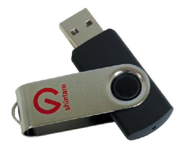 Shintaro 64GB USB-A 2.0 Rotary Pocket Disk