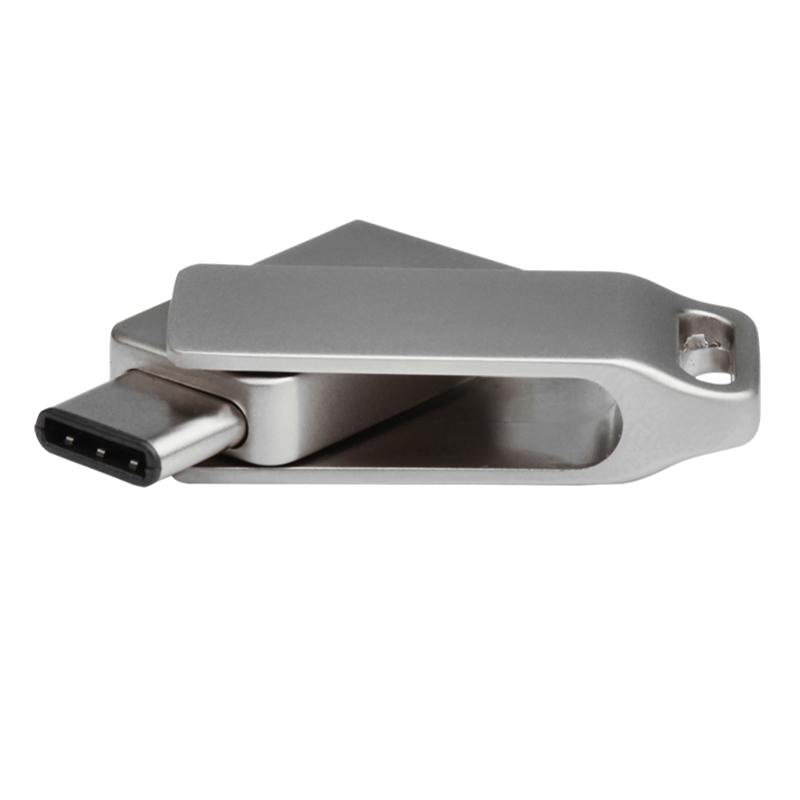 Shintaro 64GB USB-A & USB-C 3.2 Gen1 Mini Dual Port Rotary Pocket Disk