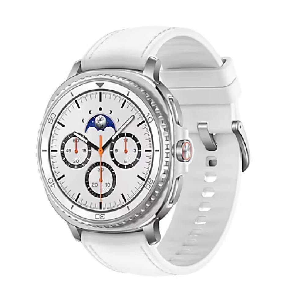 Samsung Galaxy Watch8 Classic Bluetooth (46mm) - White(SM-L500NZWAXSA),1.3' ,Super AMOLED, 1.6GHz, 2GB/64GB, Bluetooth v5.3, 445mAh, 2 Years Warranty