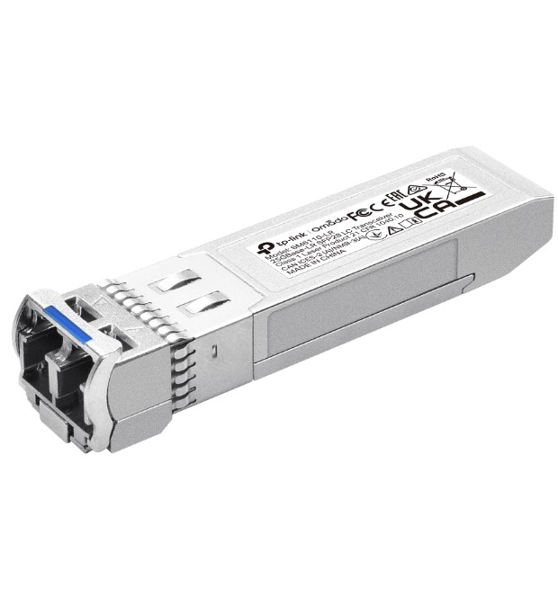 TP-Link SM6110-LR Omada 25GBase-LR SFP28 LC Transceiver, Compatible with switches with 25G ports like SX6632YF; and 10G ports like SG3428X and SG3