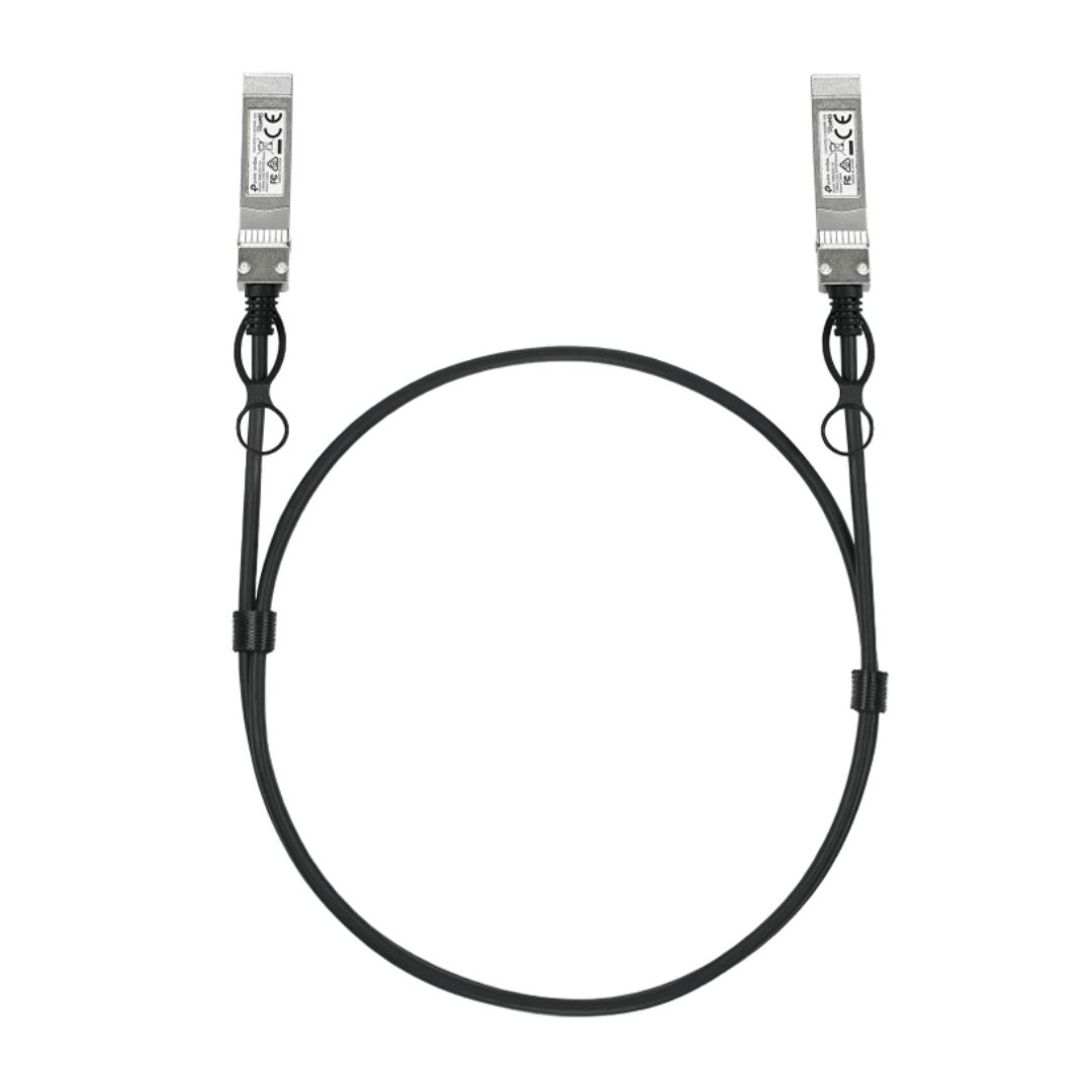 TP-Link SM6220-1M Omada 1 Meter 25G SFP28 Direct Attach Cable, Up to 1 m Distance, Support data rate of 25Gbps and 10Gbps, Compatible with 25G SF