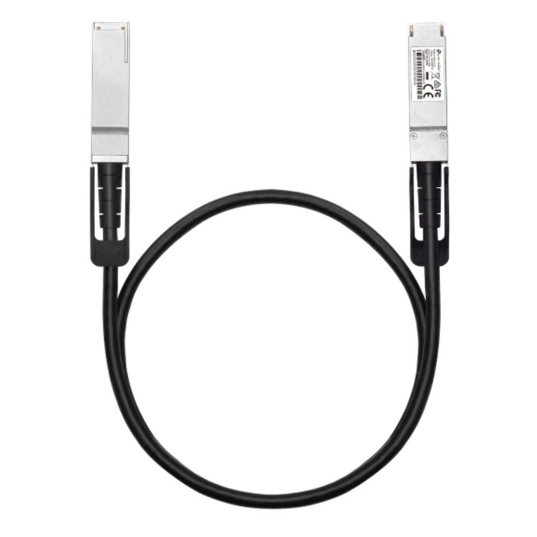 TP-Link SM9220-1M Omada 1 Meter 100G QSFP28 Direct Attach Cable ,Up to 1 m Distance, Support data rate of 100Gbps and 40Gbps, Compatible with 100G