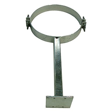 ZCG Split-Ring Stand-Off Pole Bracket, Galvanised Steel, 1m Stand-Off, 600mm Pole