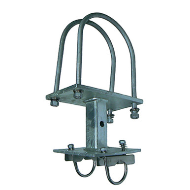 ZCG Stand-Off Pole Bracket, Galvanised Steel, 70mm Stand-Off, 75-90mm Pole, 75-90mm Ancillary