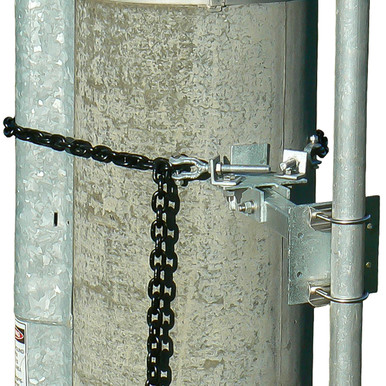 ZCG Chain-Mount Stand-Off Pole Bracket, Galvanised Steel, 300mm Stand-Off, 1.1m Pole, 50-65mm Ancillary