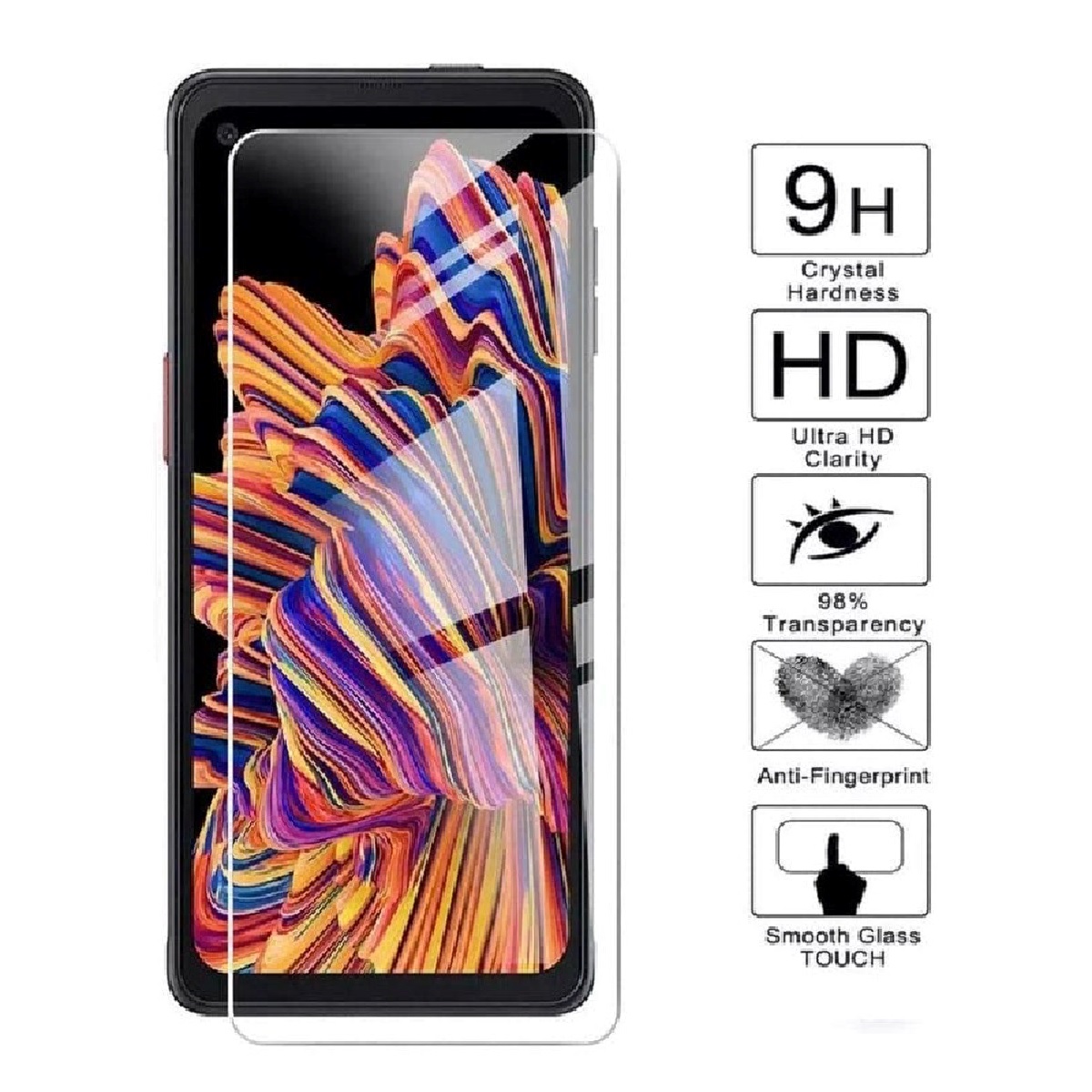 USP Samsung Galaxy XCover7 / XCover7 Pro 5G (6.6') Tempered Glass Screen Protector - Full Coverage, 9H Hardness, Bubble-free, 5 Years Warranty
