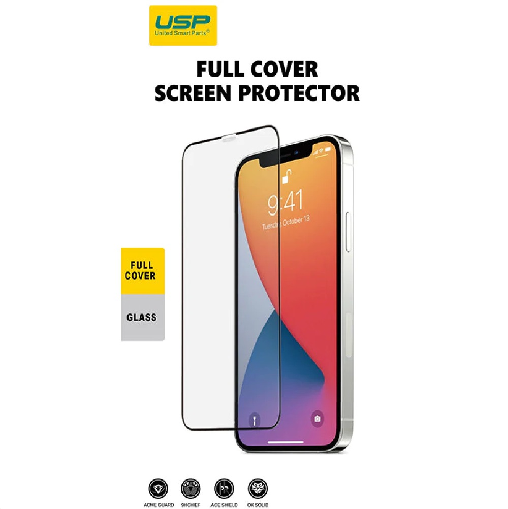 USP Apple iPhone 17e / iPhone 16e / iPhone 14 / iPhone 13 Pro / iPhone 13 (6.1') Tempered Glass Screen Protector -Full Coverage, 5 Years Warranty