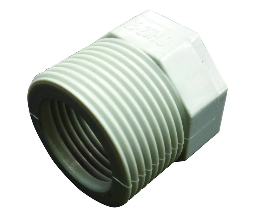 FITTING REDUCER SCREWED PVC 50-40MM GREY (pack of 10)