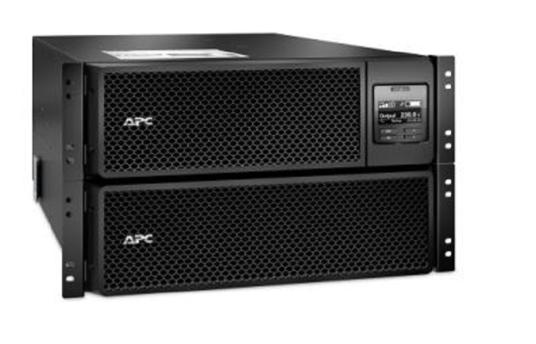 APC Smart-UPS On-Line, 8kVA/8kW, Rackmount 6U, 230V 3:1 and 1:1, 6x C13+4x C19 IEC outlets, Network Card+SmartSlot, Extended runtime, W/ rail kit