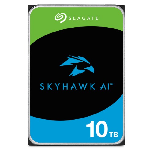 Seagate 10TB 3.5' SkyHawk Surveillance AI, 512E SATA3 6Gb/s 256MB Cache 24x7 HDD ST10000VE001 5 Years Warranty