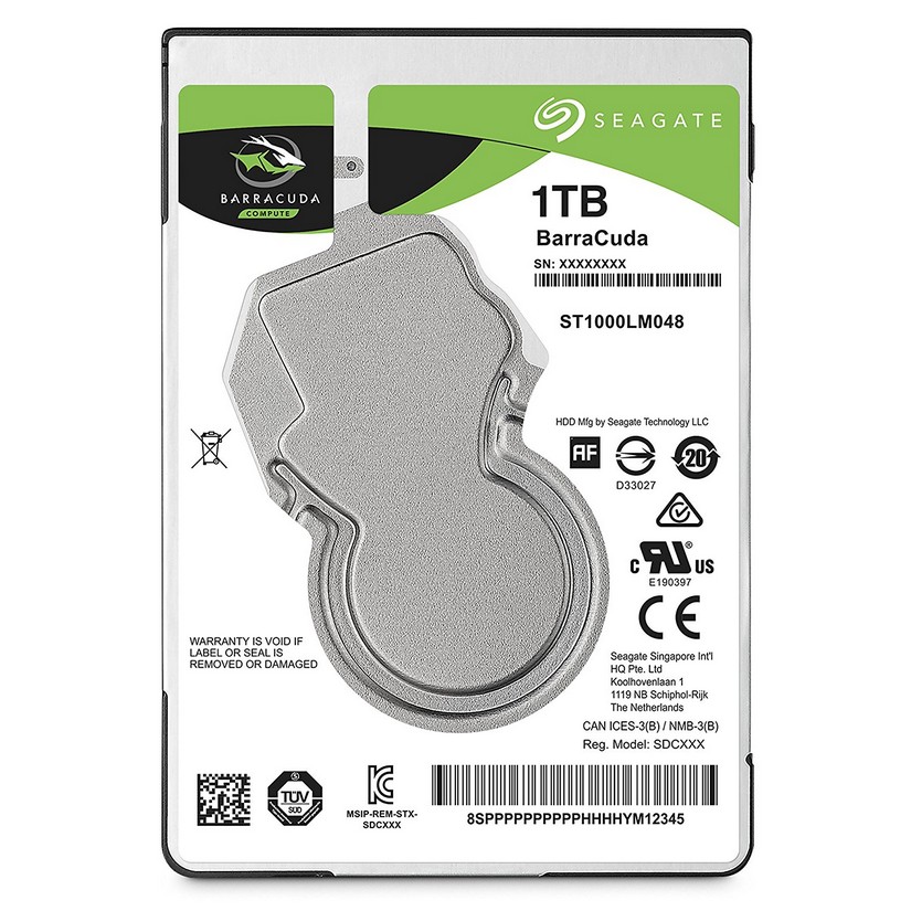 1TB SEAGATE BARRACUDA 2.5" HDD