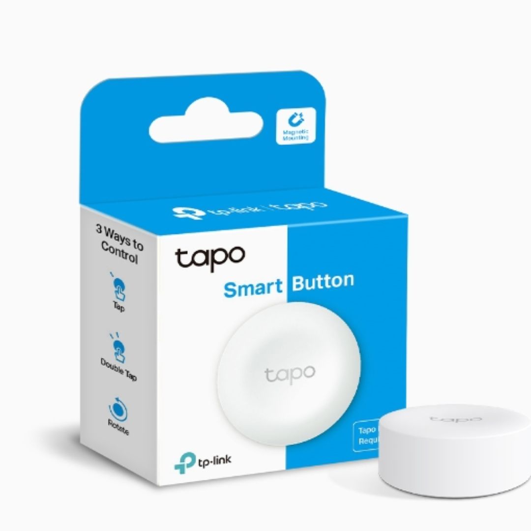 TP-Link Tapo S200B Smart Button, Customizable One-Click Control, Smart Actions, One-Click Alarm, Multi-Location Control, Long Battery Life