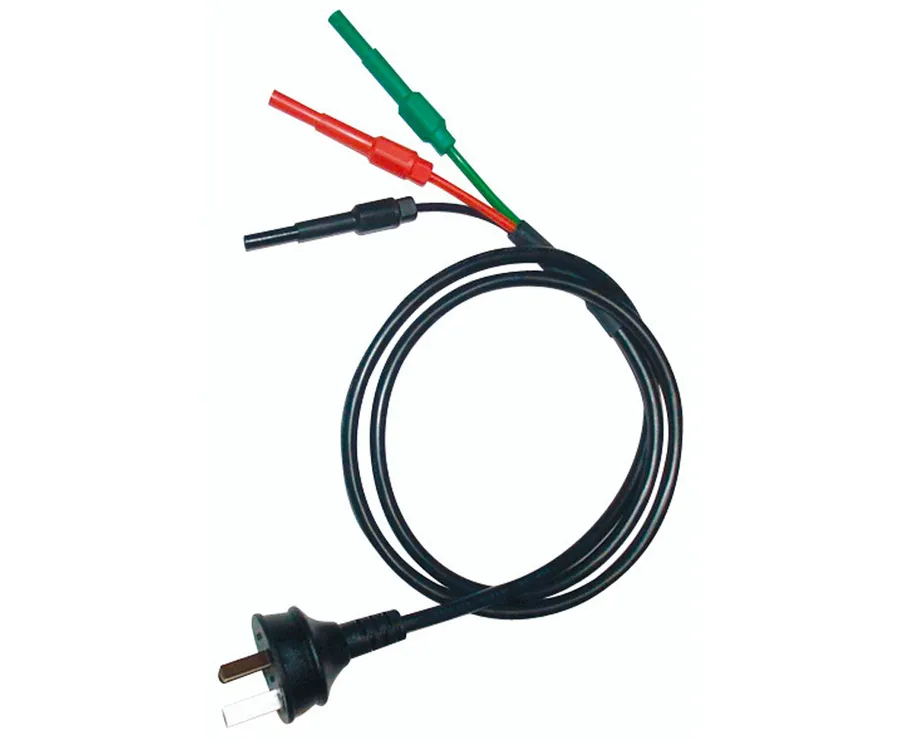 Aust. Plug to 3 Core Banana Plug Adaptor