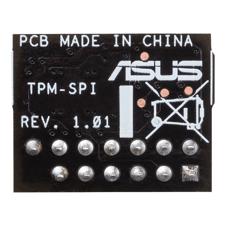 ASUS TPM-SPI Trusted Platform Module, Serial Peripheral Interface, Hardware-based Security, Supports TPM 2.0 for Windows 11