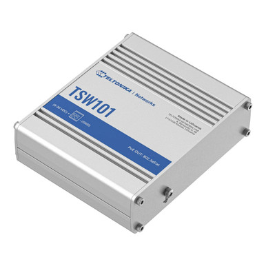 Teltonika TSW101 Industrial Unmanaged PoE+ for Transportation
