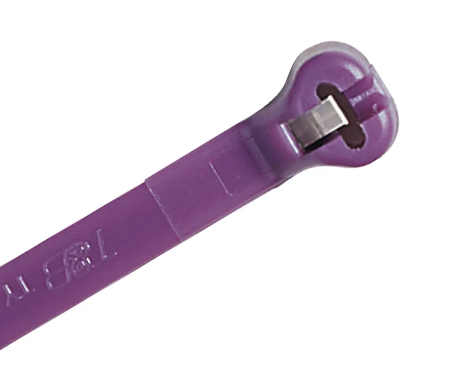PA 6.6 C/TIE 540N 340X7MM PURPLE 500PK (pack of 500)